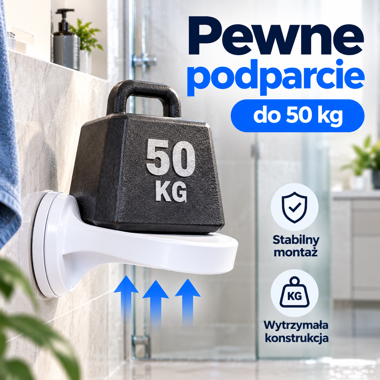 Stipo z obciążeniem pokazującym mocne podparcie